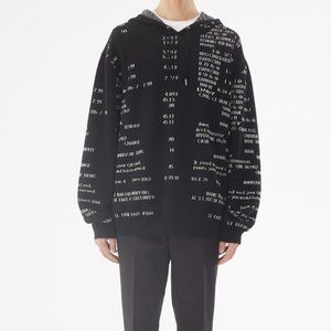 3.1 Phillip Lim Hoodie Receipt Print